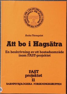 Att bo i Hagsätra – rapport om Hagsätra 1980