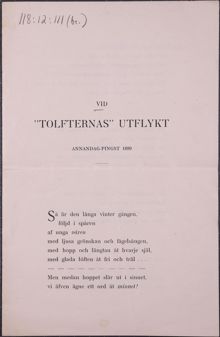 Kvinnonätverket Tofternas sånghäfte