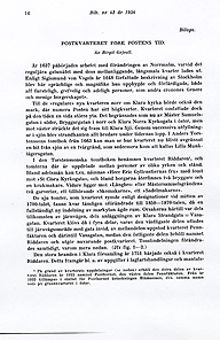 Postkvarteret före postens tid / Birgit Gejvall