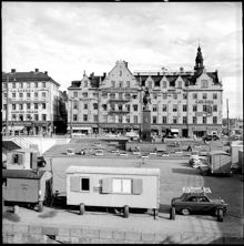 Slussplan mot norr med Räntmästarhuset.