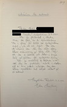 Edit 14 år anmäls till specialskola - 1922