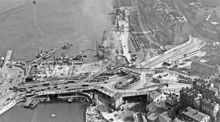 Flygfoto över Slussen