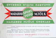 Etikett. Marabou Mjölkchoklad