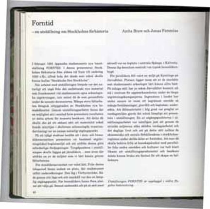 Forntid - en utställning